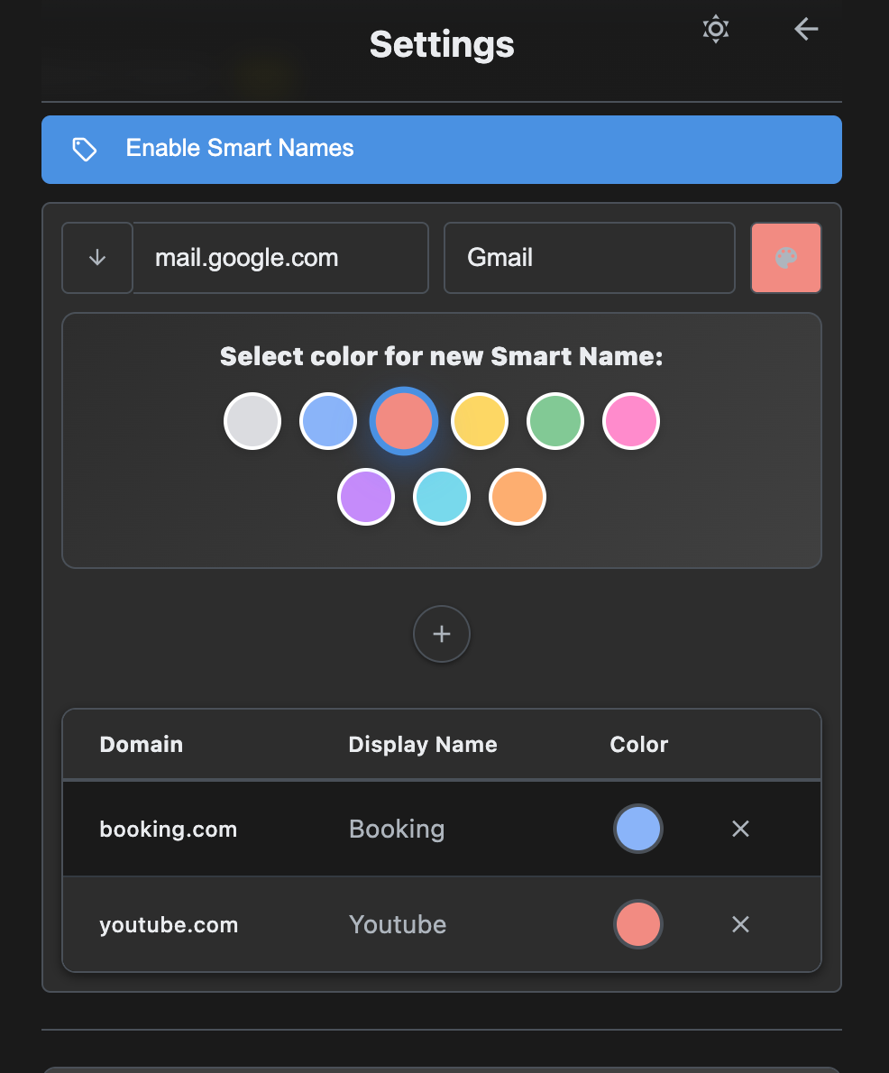 Adding a Smart Name rule